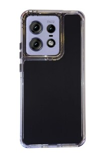 Foto 1 | Funda Uso Rudo Doble Capa Rainbowpaint Para Moto Edge 50 Pro Negro