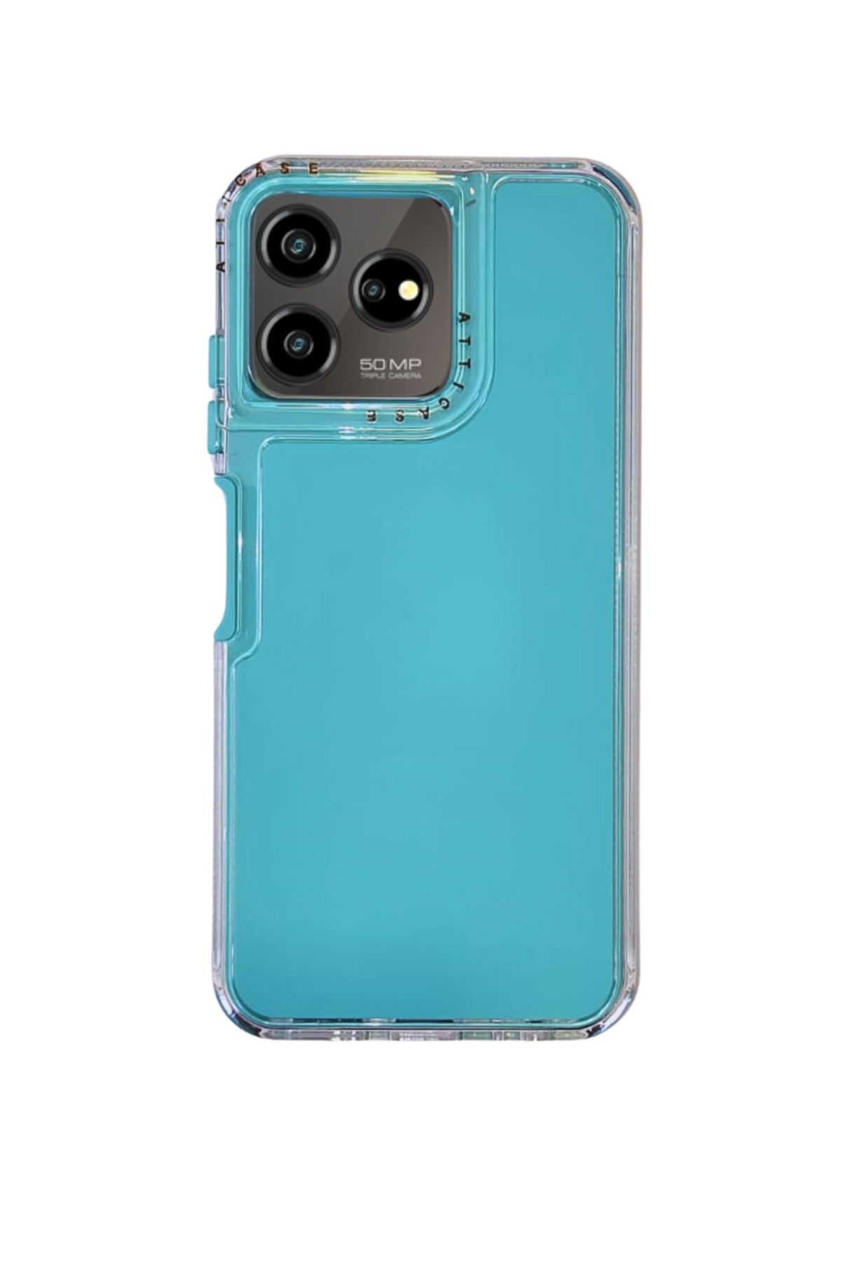 Funda Uso Rudo Doble Capa Rainbow Paint Para Zte Axon 50 Lite Verde