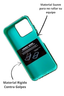 Foto 3 | Funda Uso Rudo Doble Capa Rainbow Paint Para Zte Axon 50 Lite Verde