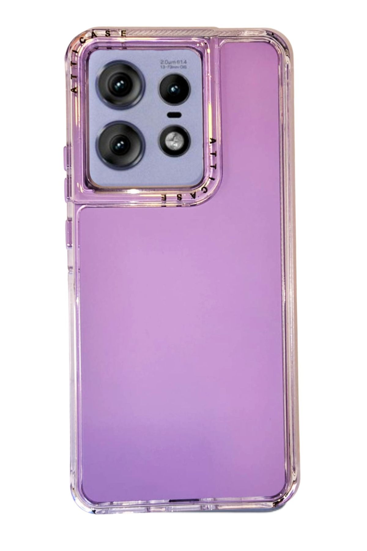 Funda Uso Rudo Doble Capa Rainbowpaint Para Moto Edge 50 Pro Violeta