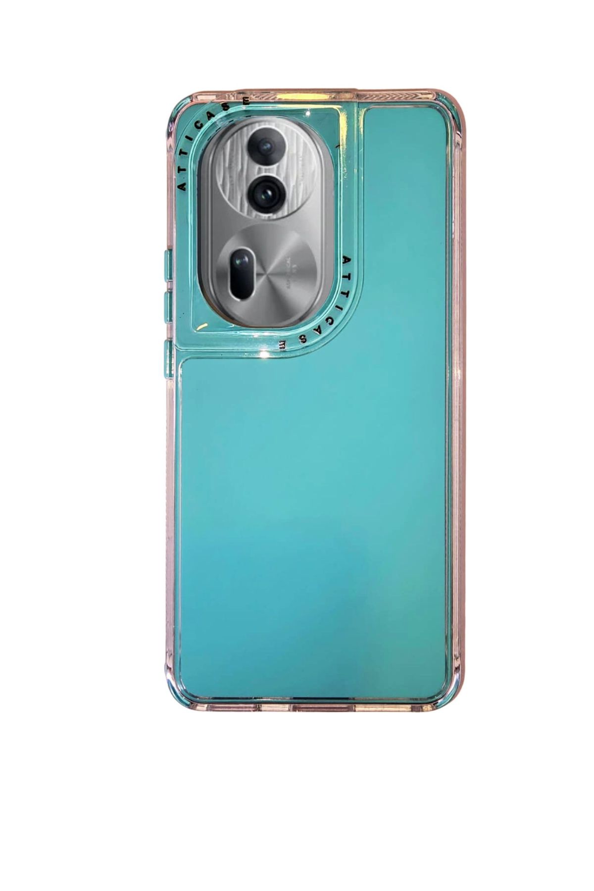 Funda Uso Rudo Doble Capa Rainbow Paint Para Oppo Reno 11 Verde