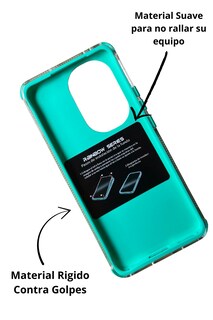 Foto 2 | Funda Uso Rudo Doble Capa Rainbow Paint Para Oppo Reno 11 Verde