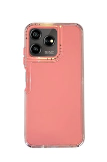 Foto 1 | Funda Uso Rudo Doble Capa Rainbow Paint Para Zte Axon 50 Lite Rosa