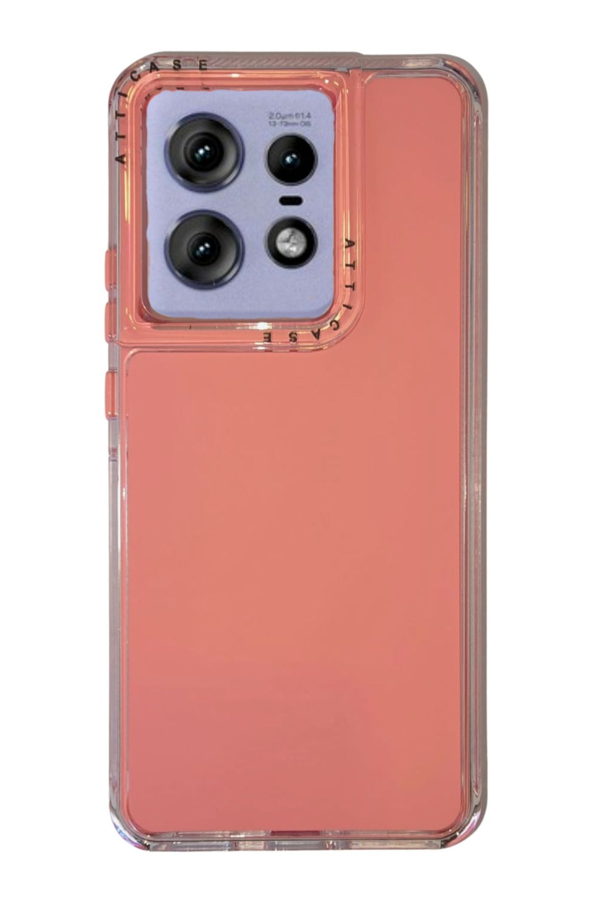 Funda Uso Rudo Doble Capa Rainbowpaint Para Moto Edge 50 Pro Rosa