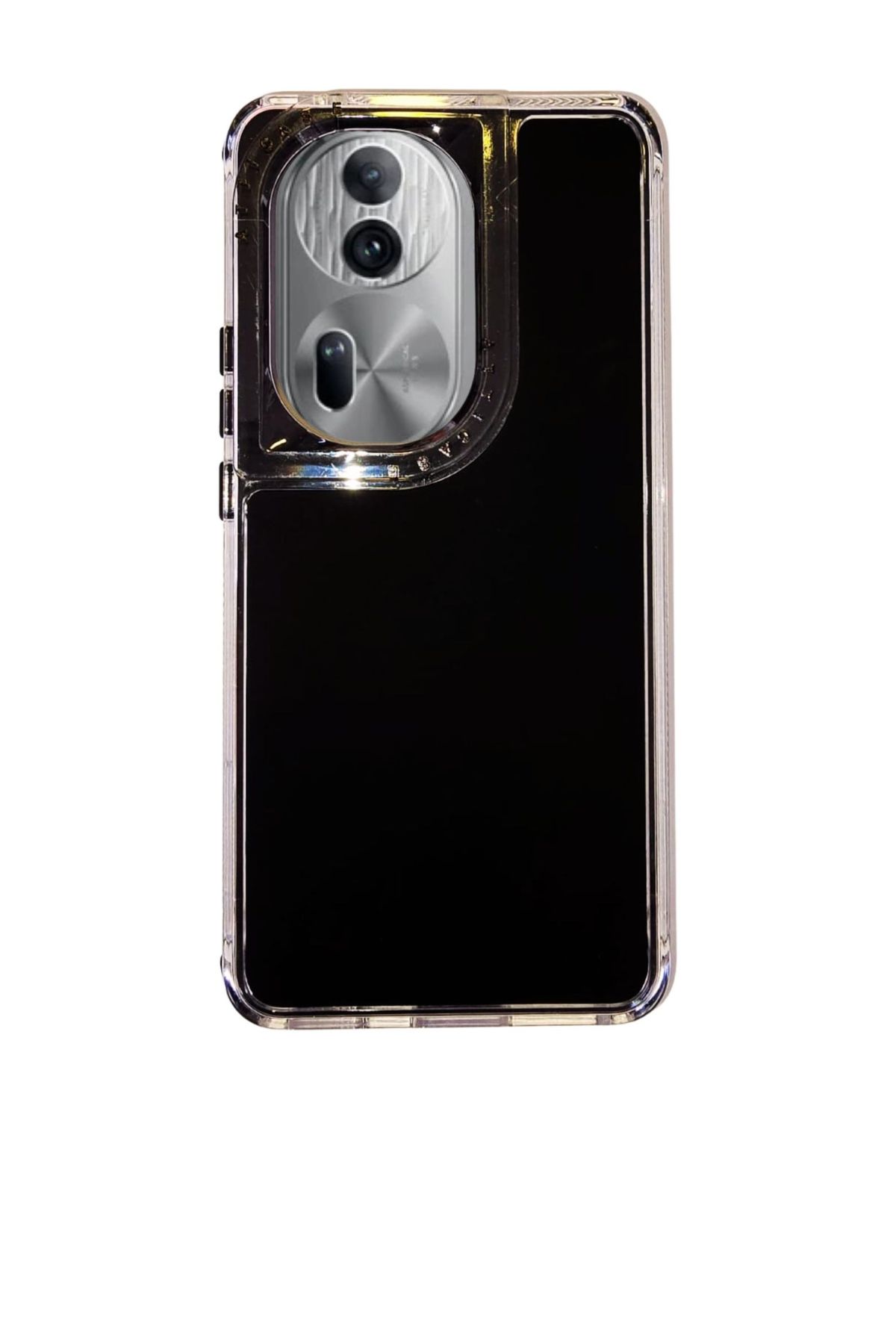 Funda Uso Rudo Doble Capa Rainbow Paint Para Oppo Reno 11 Negro