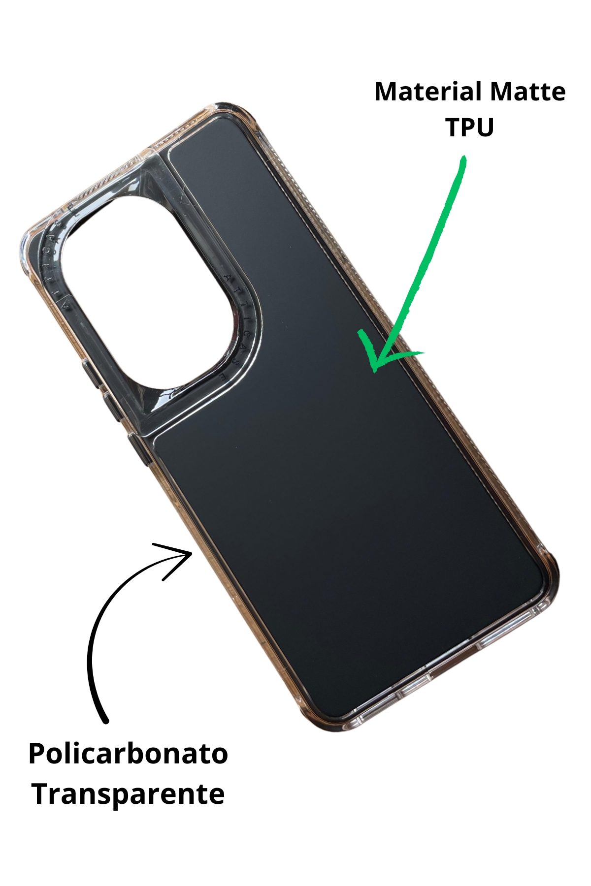 Foto 3 pulgar | Funda Uso Rudo Doble Capa Rainbow Paint Para Oppo Reno 11 Negro