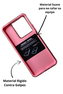 Foto 2 | Funda Uso Rudo Doble Capa Rainbow Paint Para Zte Axon 60 Rosa