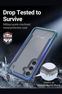 Foto 3 | Funda Aluminio Raptic Shield Uso Rudo Para Samsung S24 Plus Iridicente