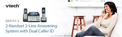 Foto 8 | Teléfono inalámbrico VTech DS6151 DECT6.0 de 2 líneas con 1 auricular DS6101