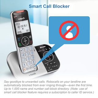 Foto 2 | Teléfono Inalámbrico Vtech Vs112 Dect 6.0 Bluetooth con Bloqueador de Llamadas y Contestador Digital