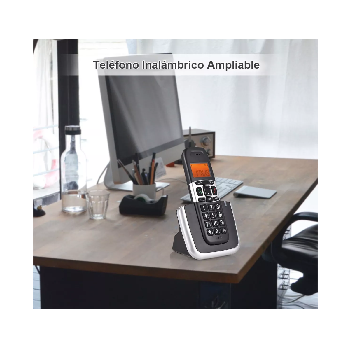 Foto 4 pulgar | Telefono Expandable Cordless Phone System With 3 Lines Negro Gris