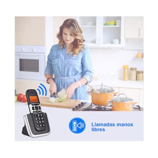 Foto 4 | Telefono Expandable Cordless Phone System With 3 Lines Negro Gris