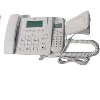 Foto 2 | Set de 2 teléfonos Inalámbrico Alámbrico Blanco