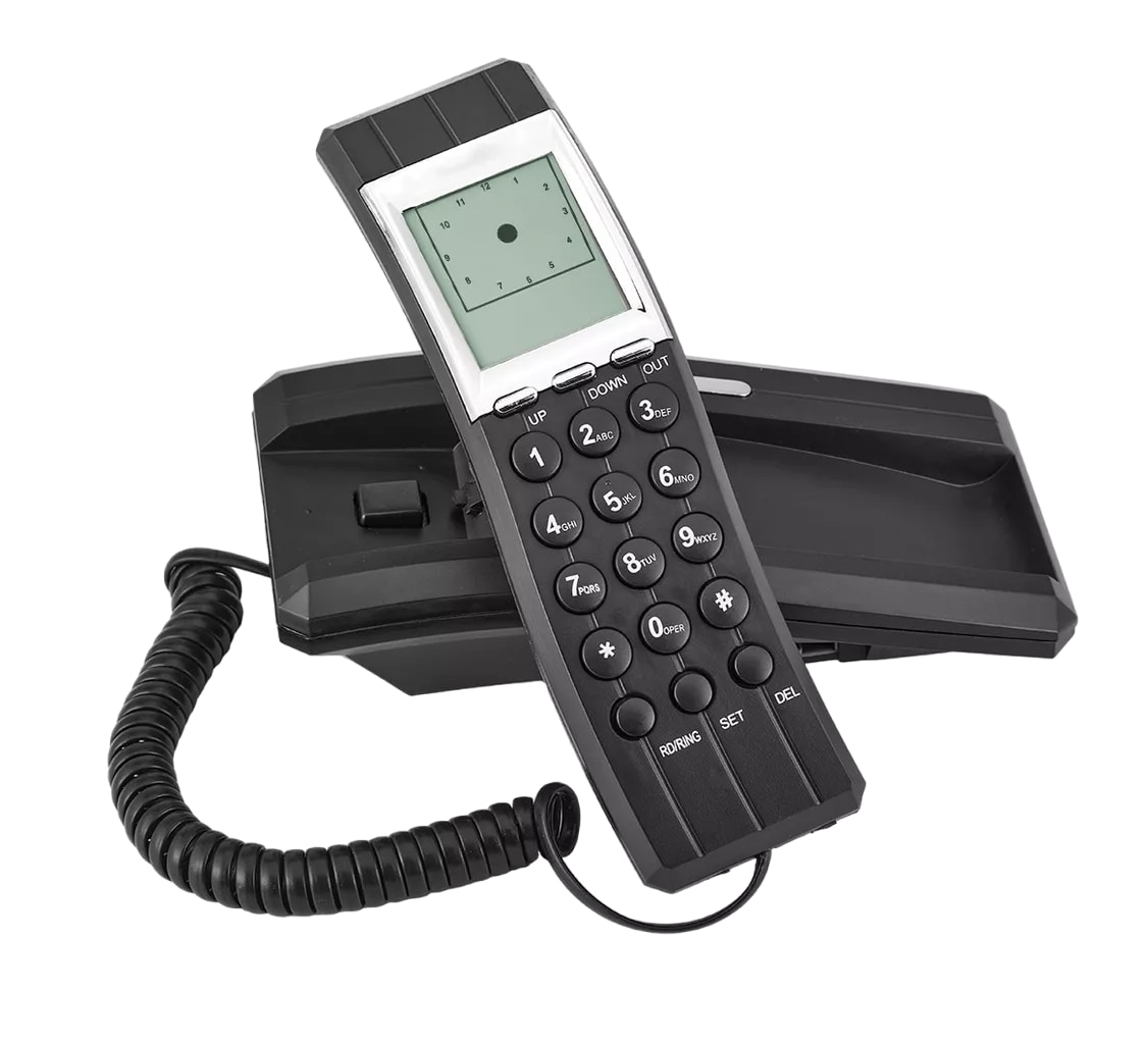 Teléfonos Fijo Alámbrico De Casa Colgar Pared Negro $579
