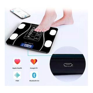 Foto 2 | Báscula Digital Recargable con Bluetooth-Venta Internacional