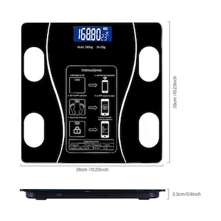 Foto 3 | Báscula Digital Recargable con Bluetooth-Venta Internacional
