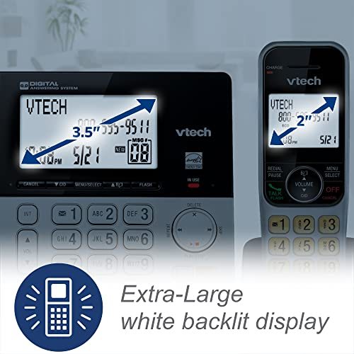 Foto 6 pulgar | Teléfono con Cable/inalámbrico Vtech Vg208 Dect 6.0 con Contestador Automático - Venta Internacional