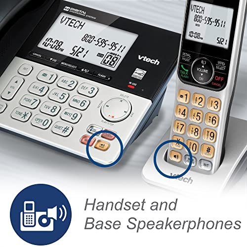 Foto 7 pulgar | Teléfono con Cable/inalámbrico Vtech Vg208 Dect 6.0 con Contestador Automático - Venta Internacional