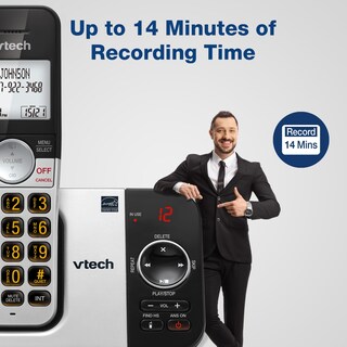 Foto 3 | Teléfono Inalámbrico Vtech Vg232-3 Con Contestador Automático De 3 Auriculares - Venta Internacional.