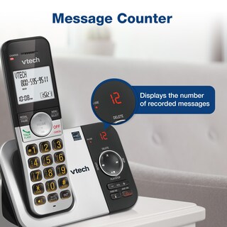 Foto 5 | Teléfono Inalámbrico Vtech Vg232-3 Con Contestador Automático De 3 Auriculares - Venta Internacional.