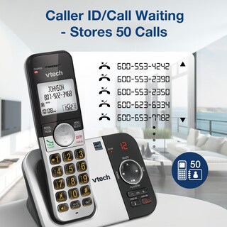 Foto 6 | Teléfono Inalámbrico Vtech Vg232-3 Con Contestador Automático De 3 Auriculares - Venta Internacional.