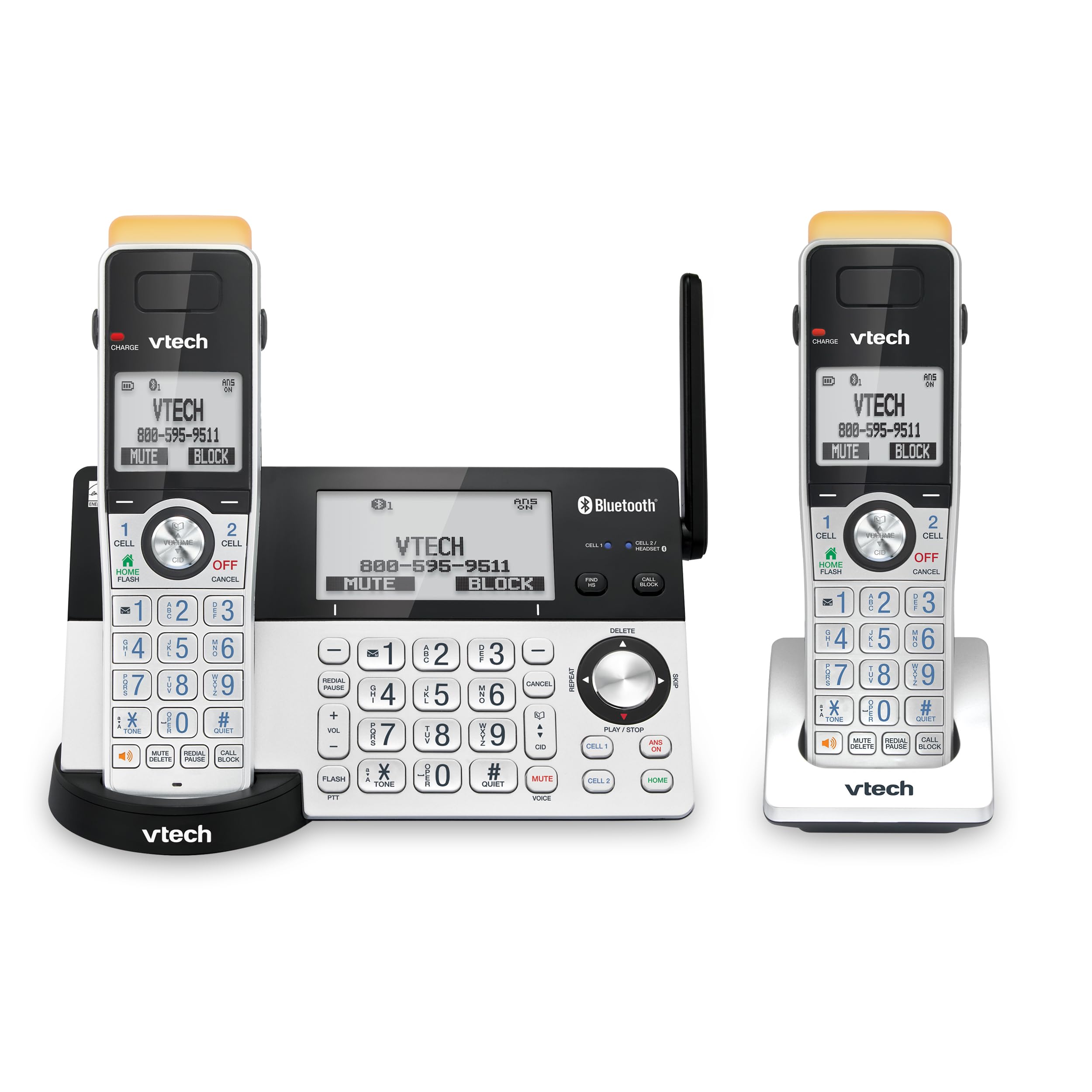 Foto 2 pulgar | Teléfono Inalámbrico Vtech Is8151-2 De Súper Largo Alcance Con Contestador Automático - Venta Internacional.