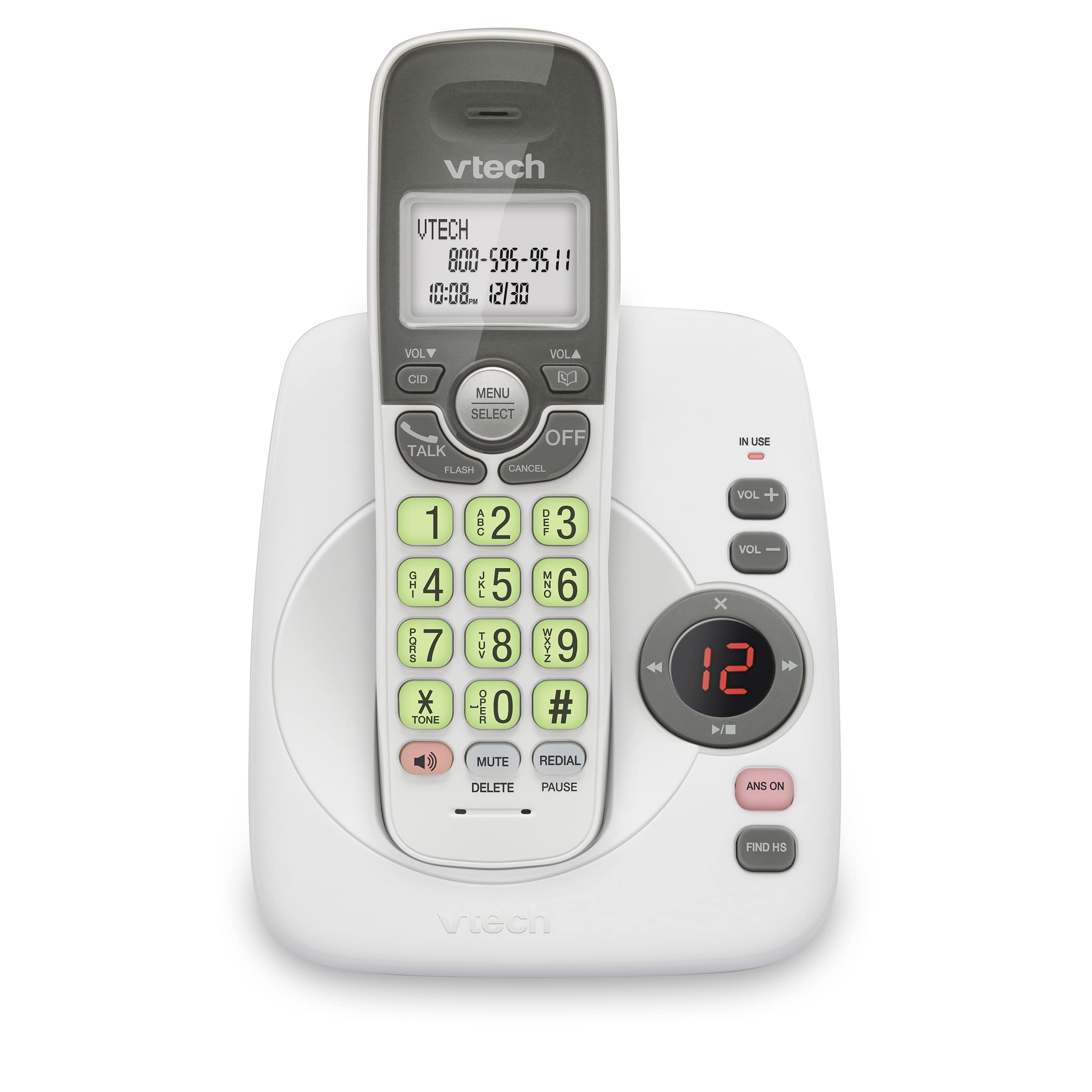 Teléfono Residencial Inalámbrico Vtech Vg134 Dect 6.0 Con Bluetooth Blanco/gris - Venta Internacional. $1,186