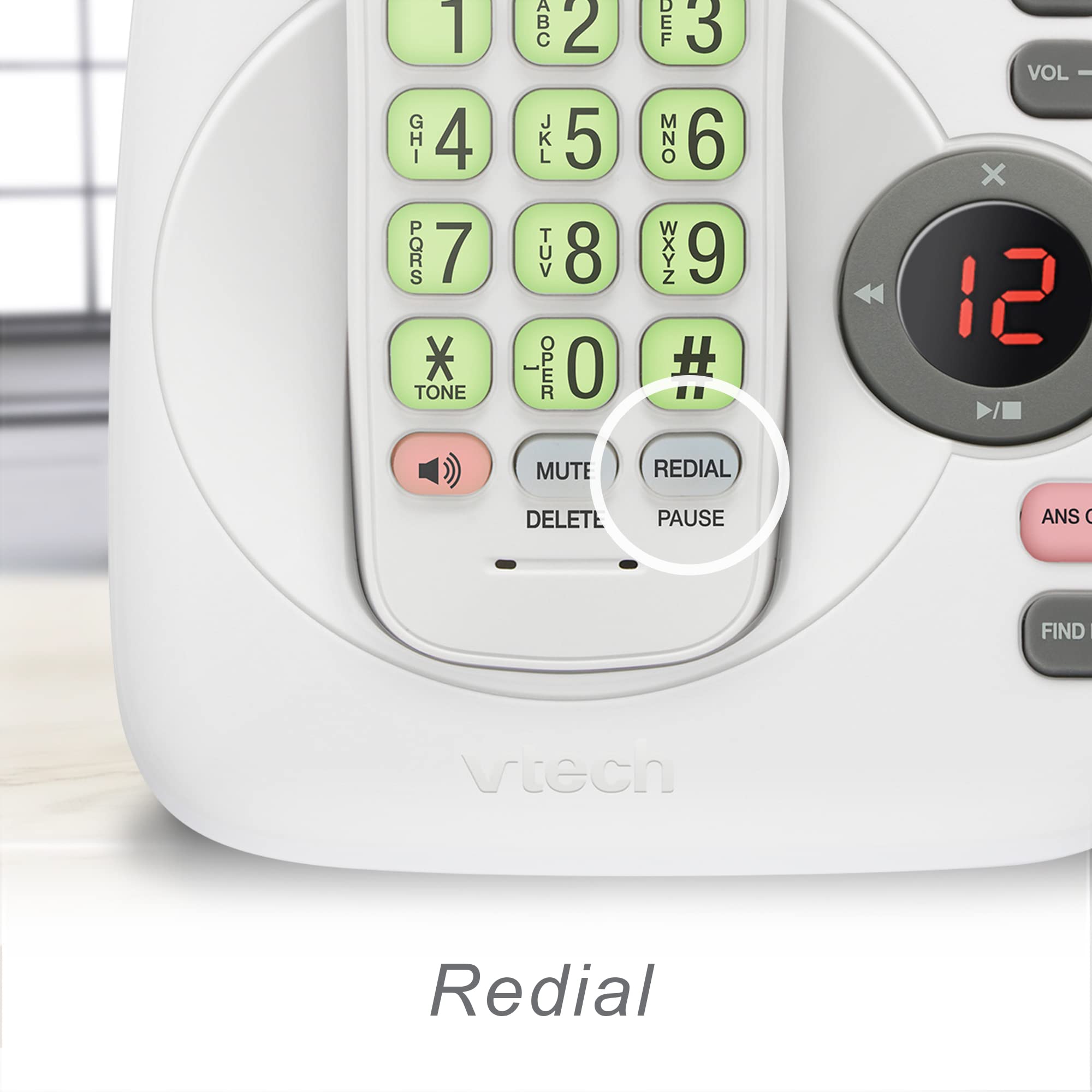 Foto 7 | Teléfono Residencial Inalámbrico Vtech Vg134 Dect 6.0 Con Bluetooth Blanco/gris - Venta Internacional.