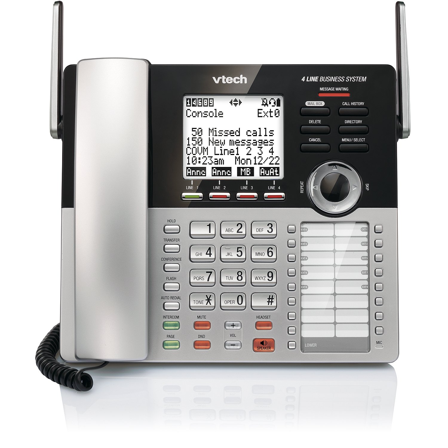 Teléfono Vtech Cm18445 Consola Principal Dect 6.0 De 4 Líneas Con Contestador - Venta Internacional.