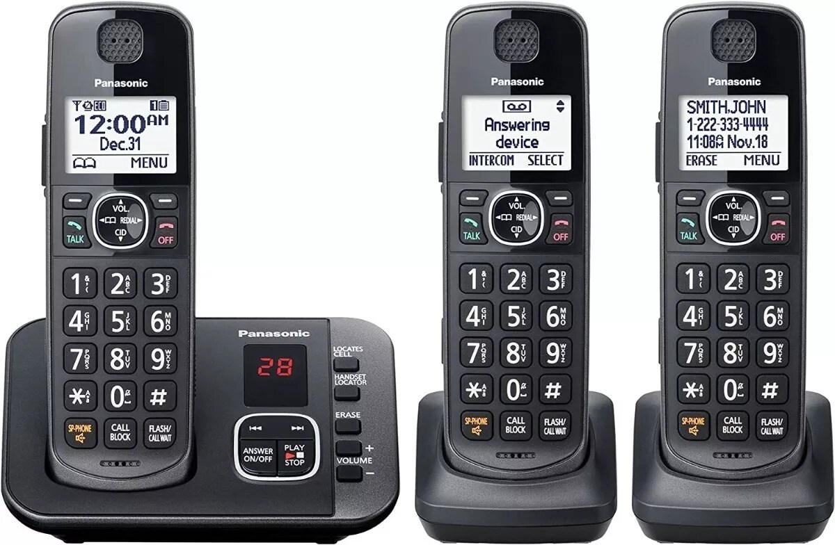 Teléfono Panasonic Triple Tecnología 6.0 Contestadora Id Kx Tge633m $1,829