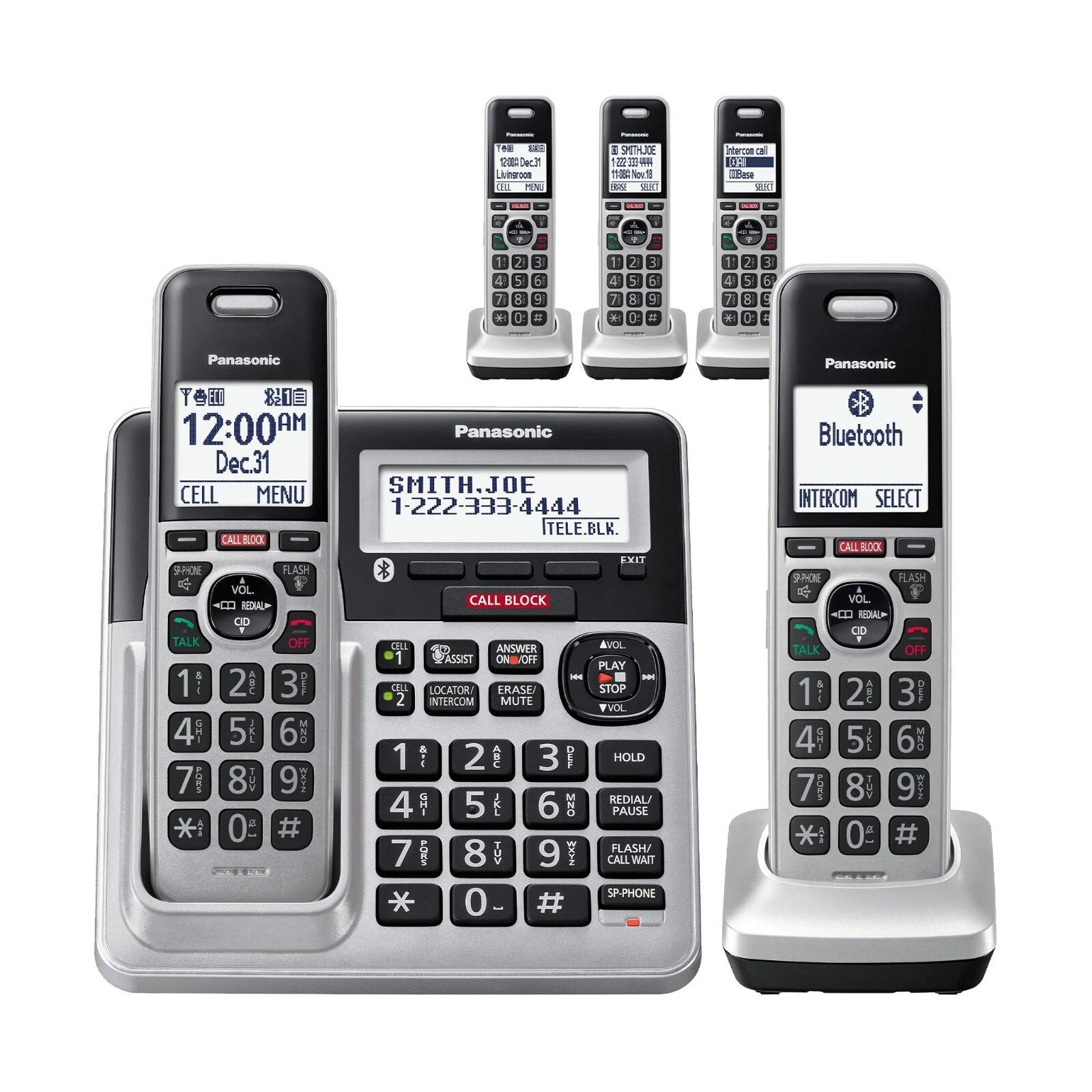 Teléfono Inalámbricos Panasonic Kx-tgf975-s Bluetooth Reacondicionado $3,845