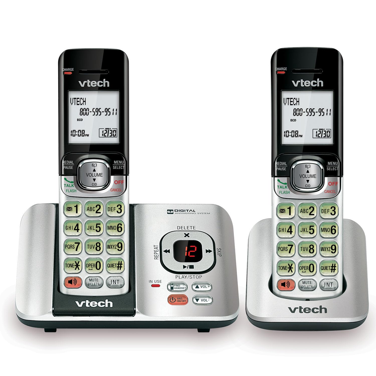 Teléfono Vtech Cs6529-2 Dect 6.0 Con Identificador De Llamadas/llamada En Espera 2 Ha - Venta Internacional.