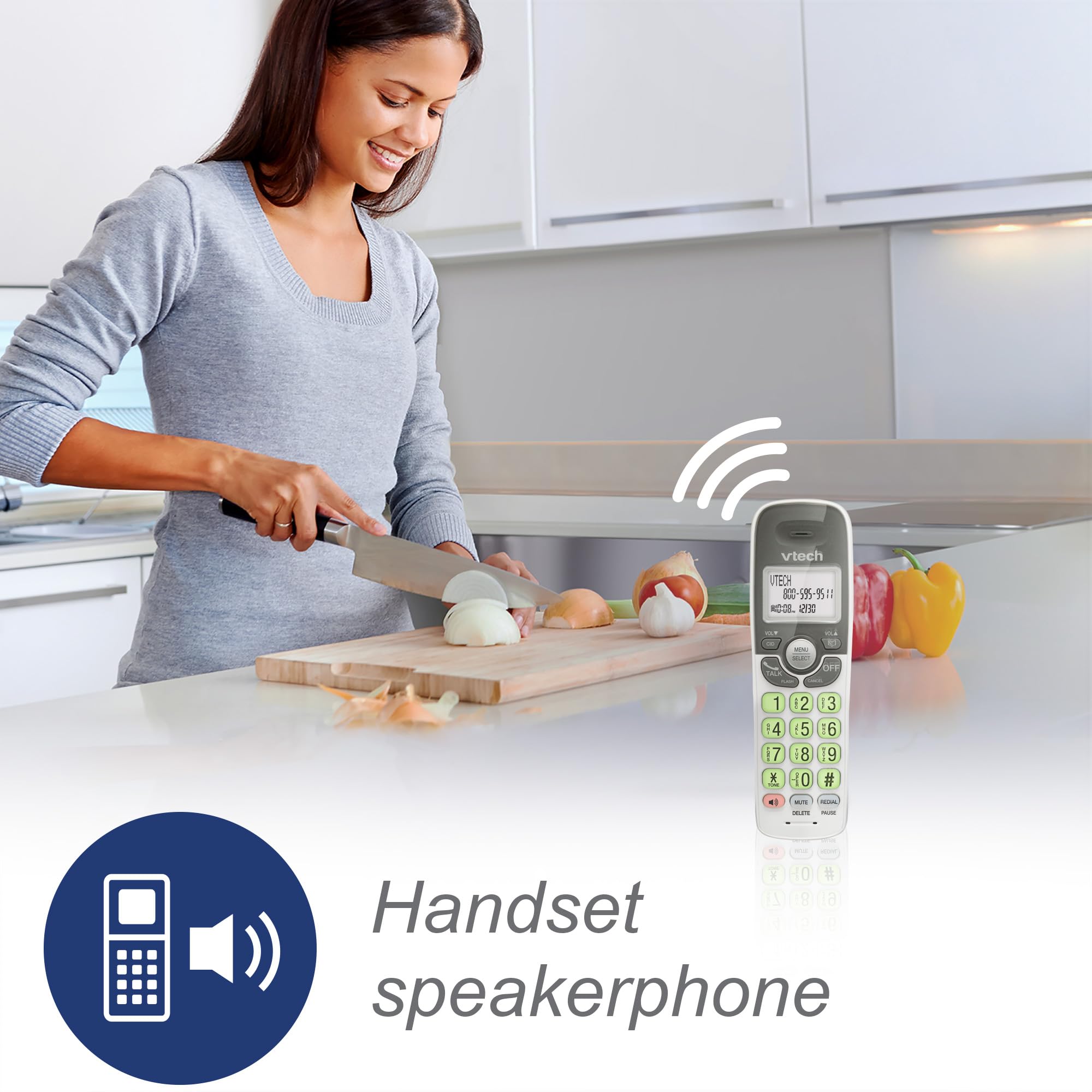 Foto 7 pulgar | Teléfono Inalámbrico Vtech Vg131 Dect 6.0 Bluetooth Identificador De Llamadas - Venta Internacional.