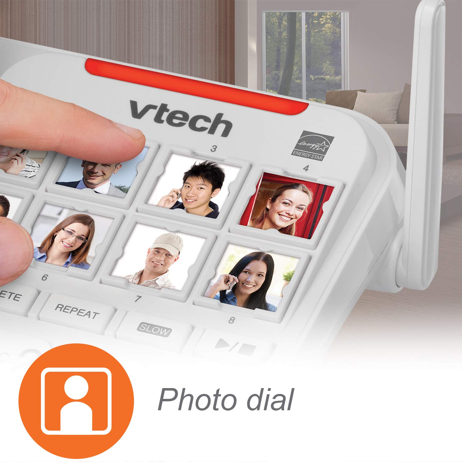 Foto 4 pulgar | Teléfono Vtech Dect 6.0 Con Cable E Inalámbrico Con Sistema De Respuesta - Venta Internacional.