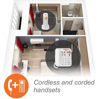 Foto 5 | Teléfono Vtech Dect 6.0 Con Cable E Inalámbrico Con Sistema De Respuesta - Venta Internacional.