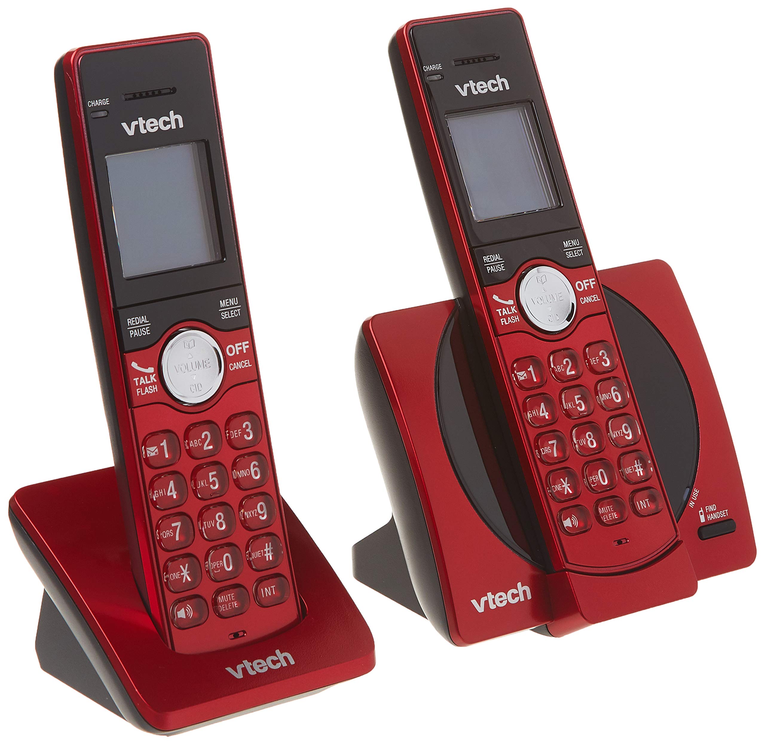 Foto 2 pulgar | Teléfono Inalámbrico Vtech CS6919-26 Dect 6.0 con 2 Auriculares Rojo - Venta Internacional