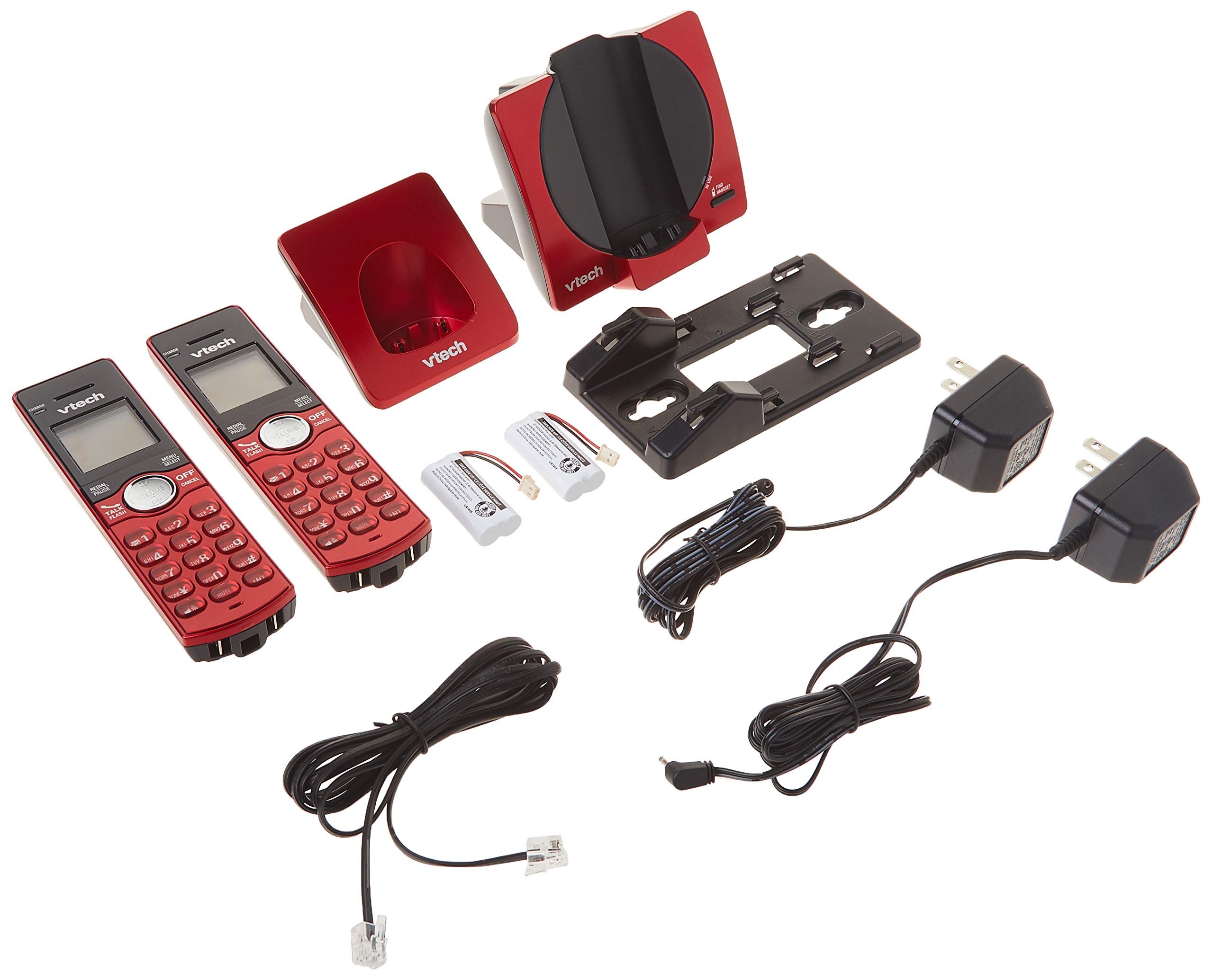 Foto 5 pulgar | Teléfono Inalámbrico Vtech CS6919-26 Dect 6.0 con 2 Auriculares Rojo - Venta Internacional