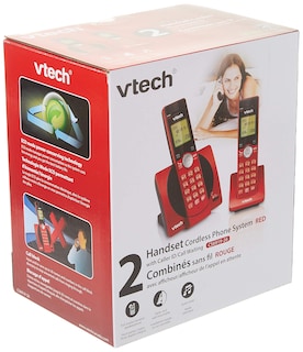 Foto 5 | Teléfono Inalámbrico Vtech CS6919-26 Dect 6.0 con 2 Auriculares Rojo - Venta Internacional