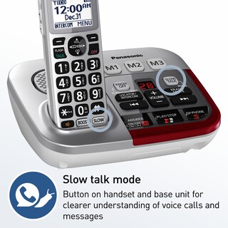 Foto 2 | Teléfono Inalámbrico Panasonic Kx-tgm450s Amplificado 50db Plateado - Venta Internacional.