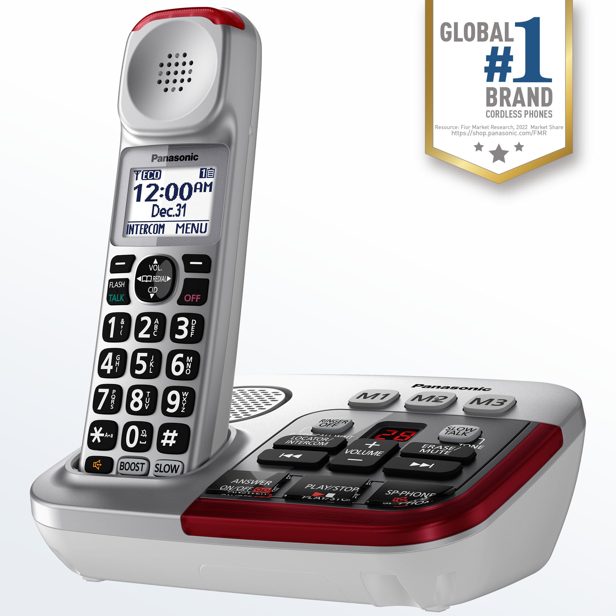 Foto 7 | Teléfono Inalámbrico Panasonic Kx-tgm450s Amplificado 50db Plateado - Venta Internacional.