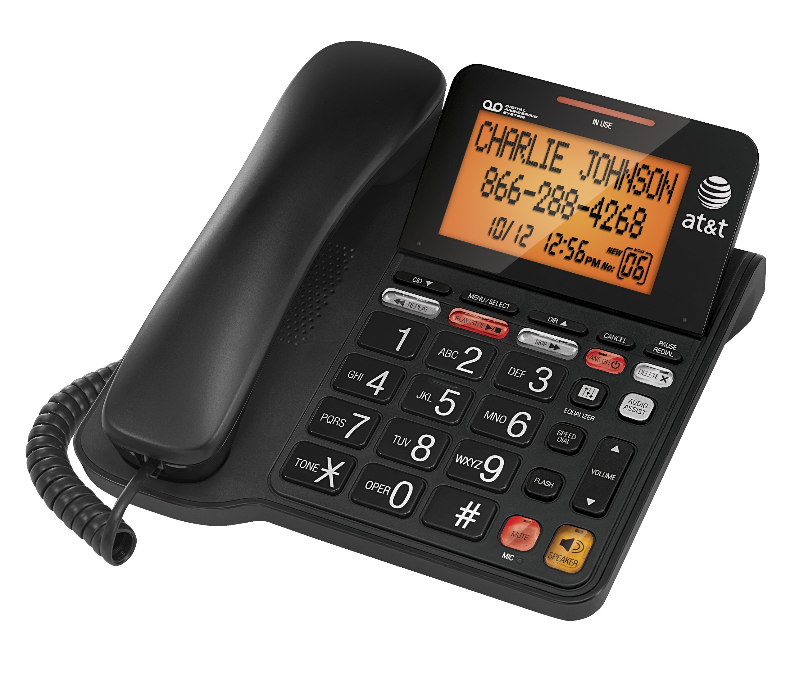 Foto 2 pulgar | Sistema de Contestador con Cable AT&T con Pantalla Grande - Venta Internacional