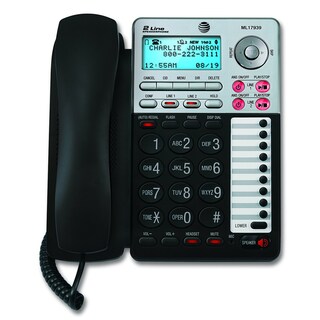 Foto 2 | Altavoz At&t Ml17939 De Dos Líneas Con Identificador De Llamadas Y Contestador - Venta Internacional.