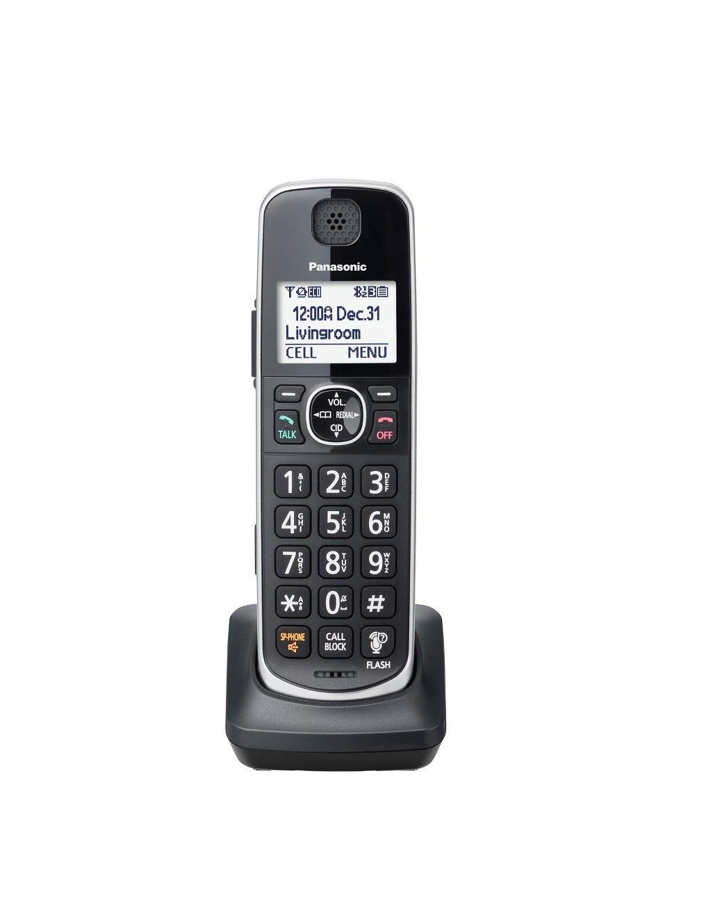 Foto 4 pulgar | Teléfono Inalámbrico Panasonic KX-TGE663B con Enlace a Celular 3 Teléfonos - Venta Internacional