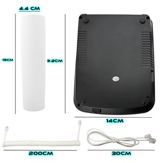 Foto 4 | Teléfono Fijo Alámbrico Con Identificador De Llamadas Pantalla Lcd Y Botones Grandes Color Blanco