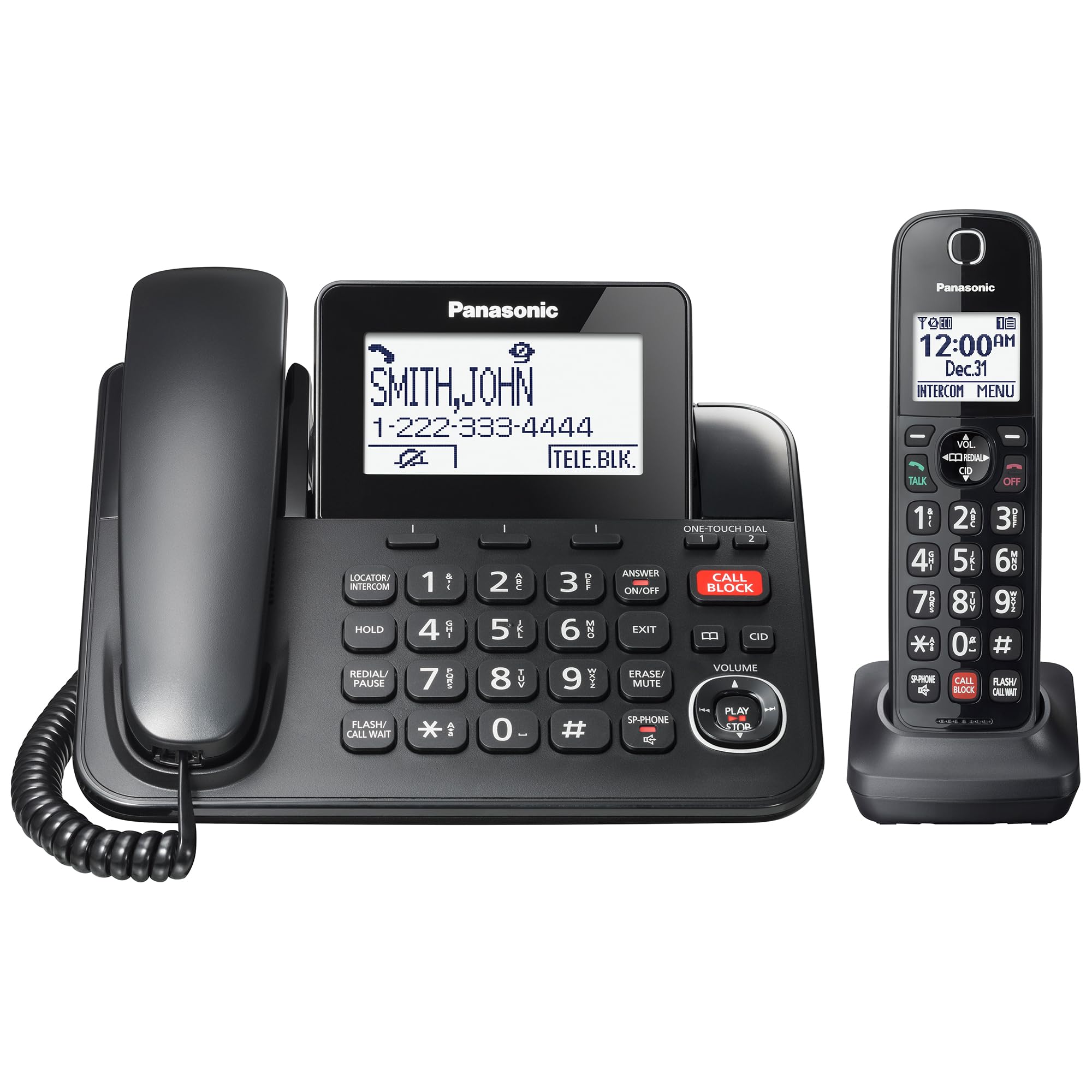 Foto 1 | Teléfono Panasonic Kx-tgf850b con Bloqueo de Llamadas - Venta Internacional