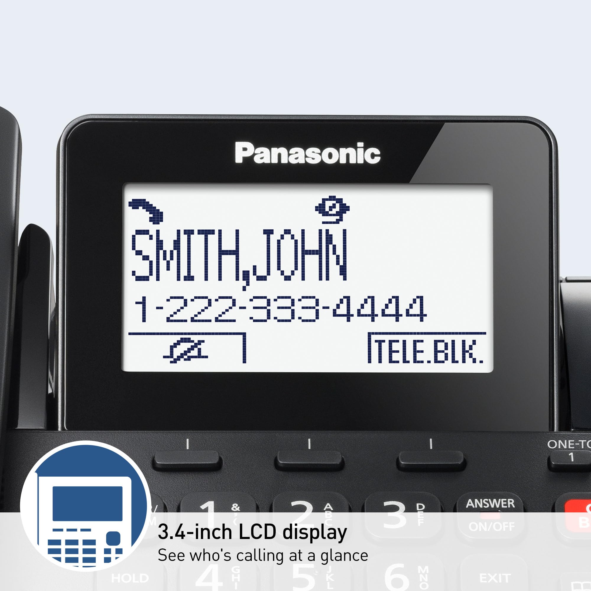 Foto 7 pulgar | Teléfono Panasonic Kx-tgf850b con Bloqueo de Llamadas - Venta Internacional