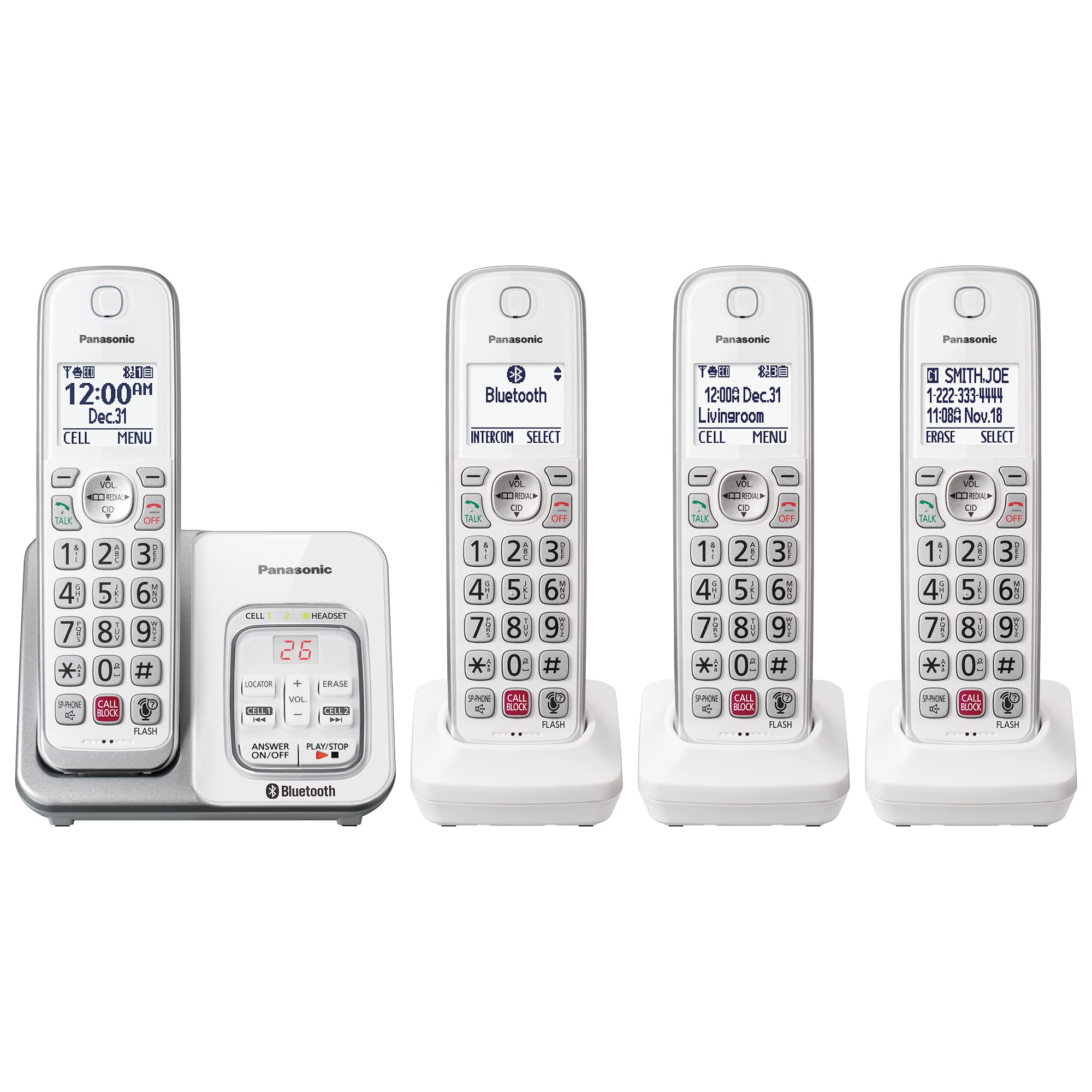 Foto 2 pulgar | Teléfono Inalámbrico Panasonic Kx-tgd864w con Contestador Automático - Venta Internacional