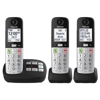Foto 1 | Teléfono Inalámbrico Panasonic Kx-tgu433b Con Pantalla Grande Y Botones - Venta Internacional.