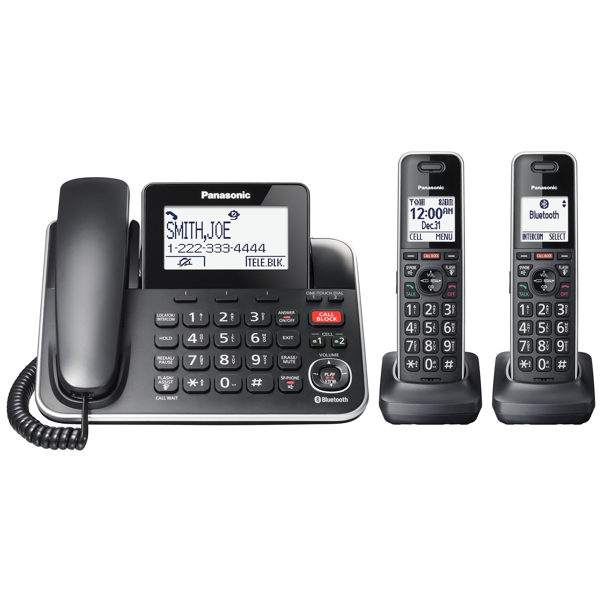 Foto 2 pulgar | Teléfono Inalámbrico Panasonic Link2cell Kx-tgf882b Negro - Venta Internacional