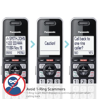 Foto 6 | Teléfono Inalámbrico Panasonic Kx-tgf975b Con Bloqueo De Llamadas Y Bluetooth - Venta Internacional.